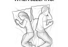 Do you know why a man turns his back on you when he sleeps?